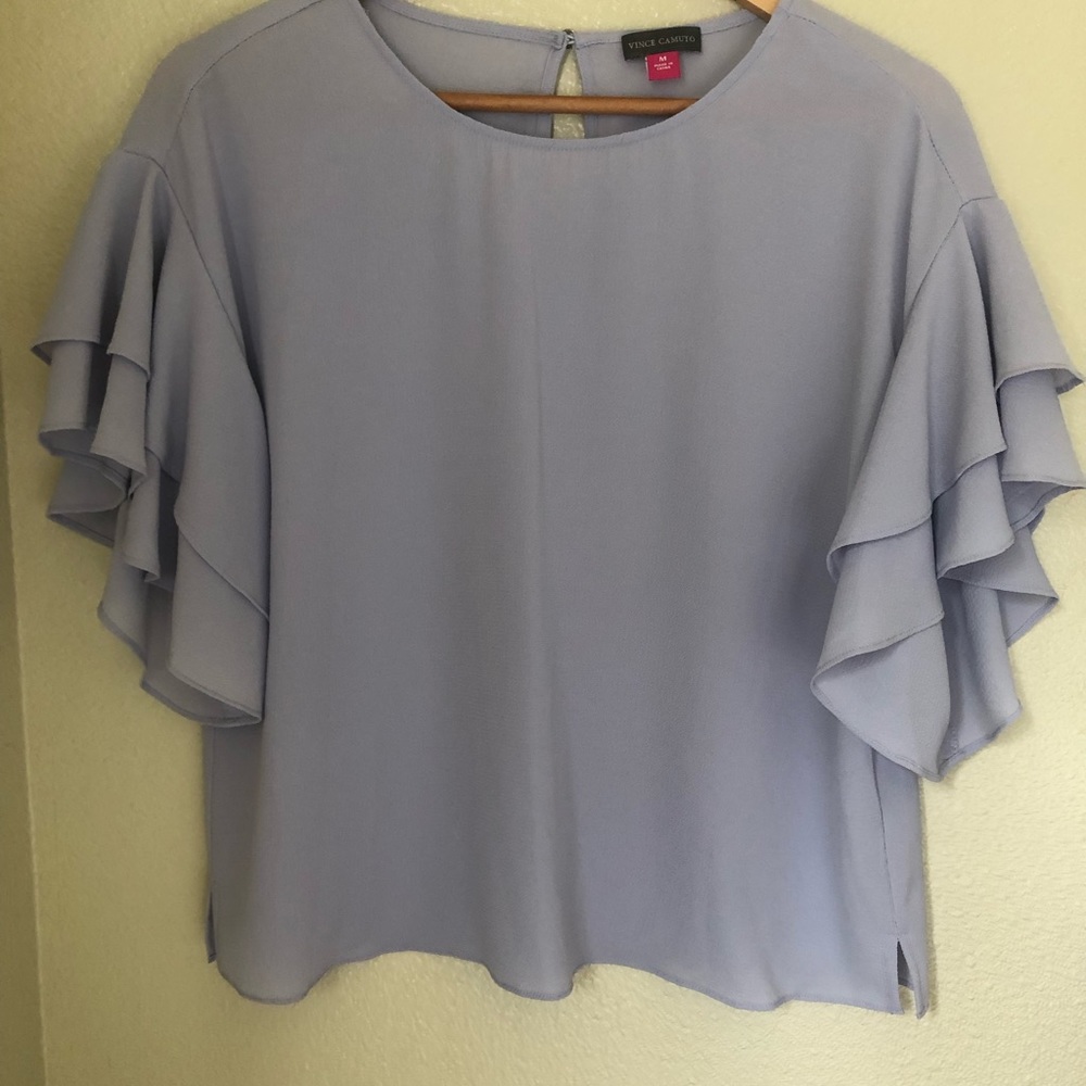 Vince Camuto Ruffle Sleeve Top